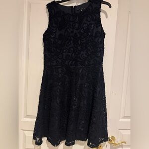 Women’s dress - Navy Blue embroidered size 10